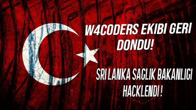 W4CODERS Grubu Sri Lanka Sağlık Bakanlığı’nı Hackledi